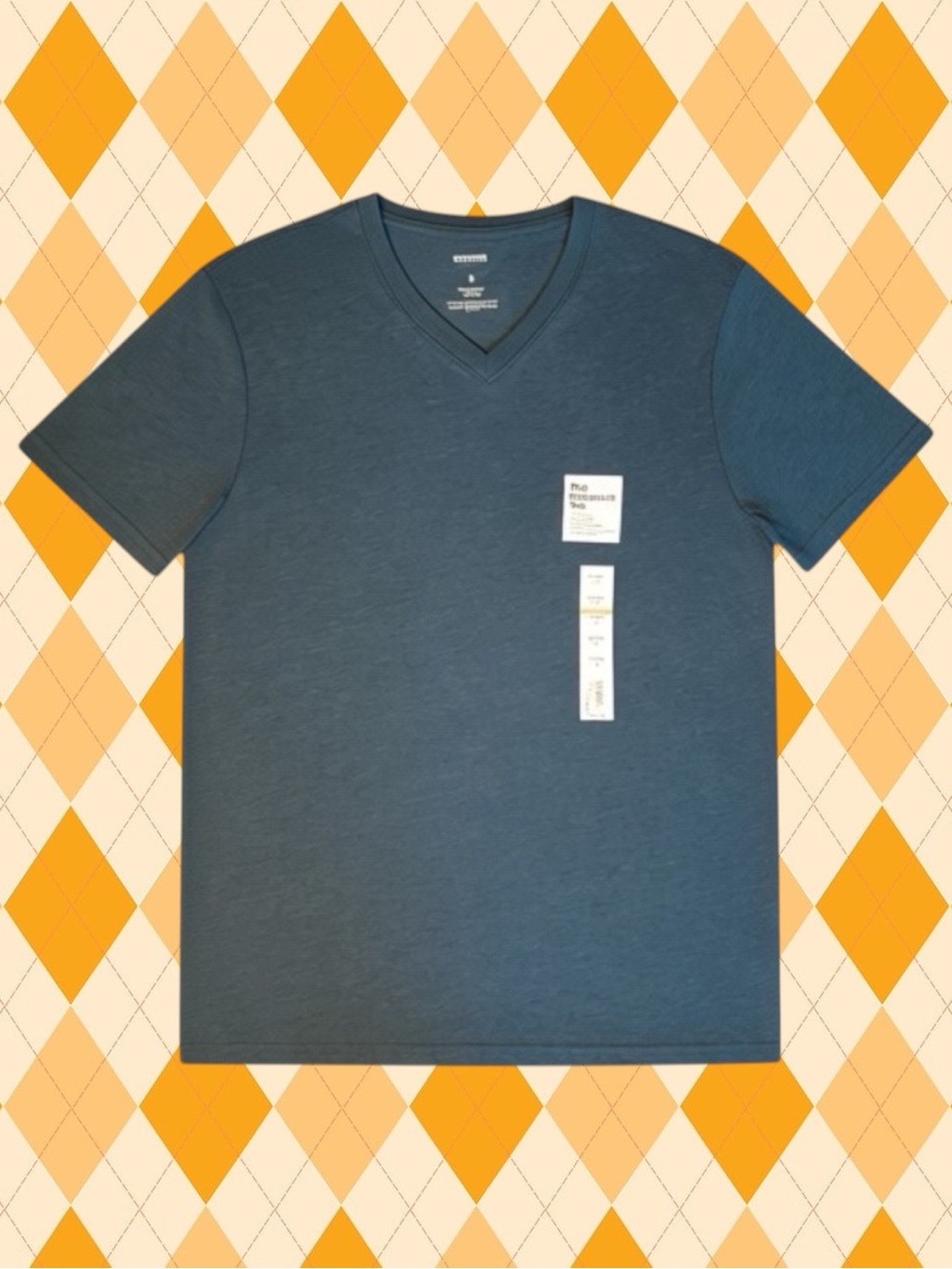Sonoma NWT Blue Classic Casual Comfy Coastal Loungewear Supersoft V-Neck Tee S